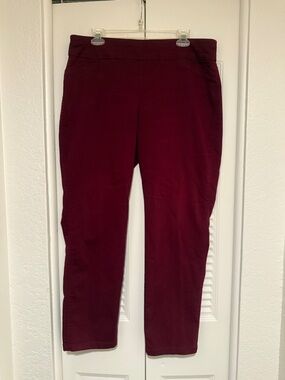 Croft & Barrow Women's Pants in Deep Burgundy
